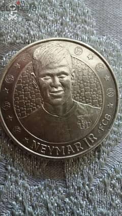 Brazil Neymar JR Commemorative Coin Special for Barcelona Fans 0