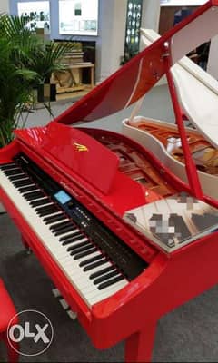 M Digital Pianos, Mini Grand 86cm Red 0