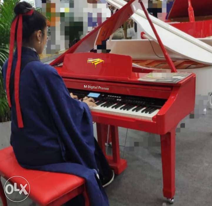 M Digital Pianos, Mini Grand 86cm Red 1