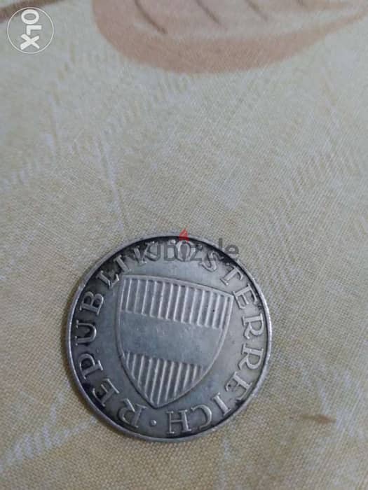 Austria Ostreiche Silver Coin 10 Schilling year 1