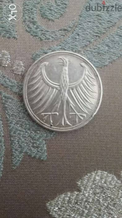 Germany Deutschland Silver Coin 5 Marks year 1967 0