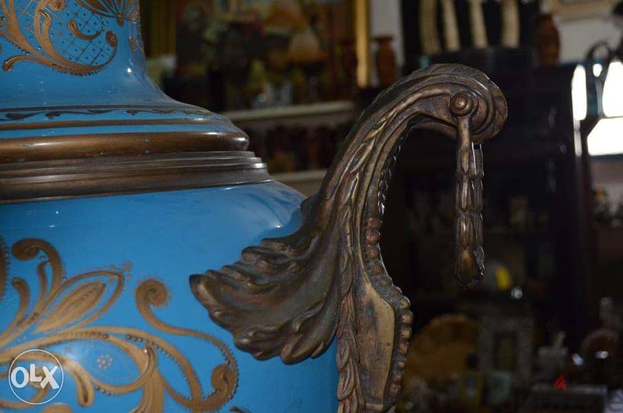 big lighting vase bronze and ceramic 5