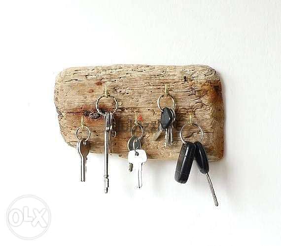 Natural wood key holder تعليقة مفاتيح خشب طبيعي 0