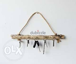 Natural wood key holder تعليقة مفاتيح خشب طبيعي 2