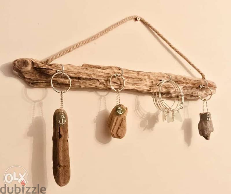 Natural wood key holder تعليقة مفاتيح خشب طبيعي 4