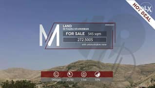 Prime Location LAND in FAQRA with SPECTACULAR Viewأرض في فقرا ٥٤٥ م ٢