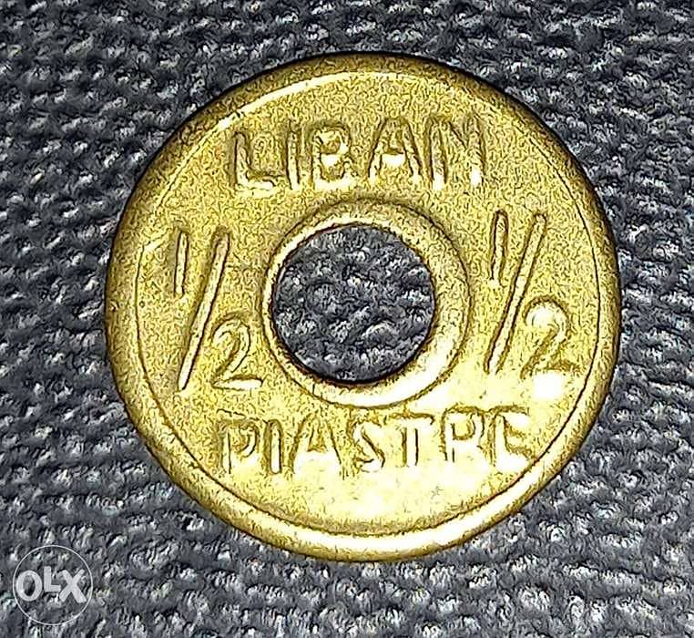 Half piastre 1941 , Lebanon WW2 0