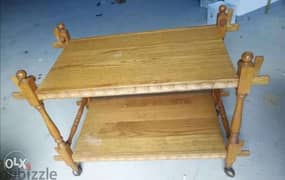 طاولة عرباية خشب السنديان شغل أوروبي فرنسي انتيك قديم سعر روعة table 0