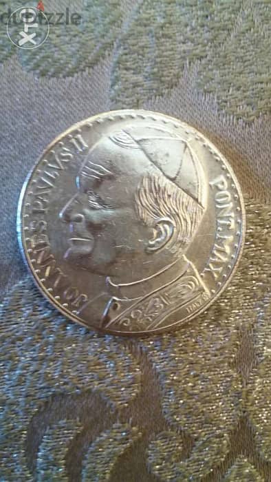 Pope Jean Paul 2 of Vetican 40 mm diameter Commemorative Cin