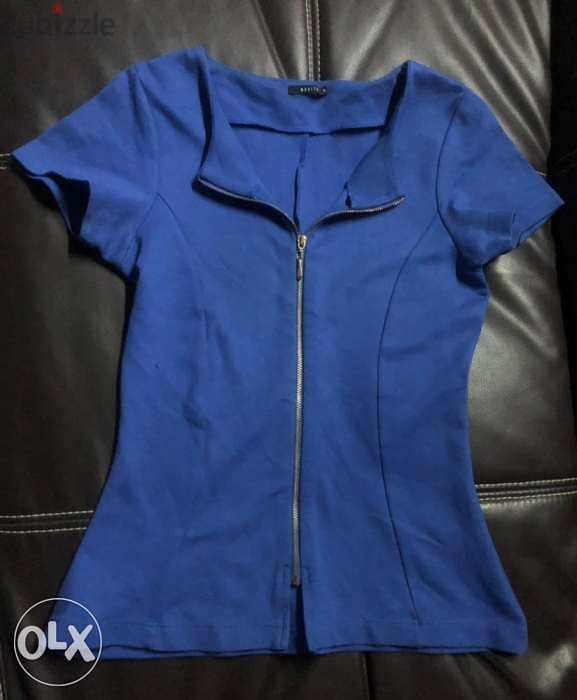 clothing for women, blouse, top, blue/navy color 1