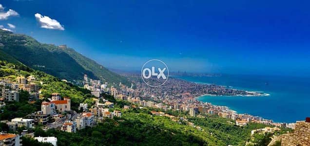 18664 SQM Land in Kfour, Keserwan with Sea and Mountain View