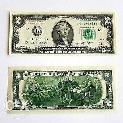 Bills of two dollars 0