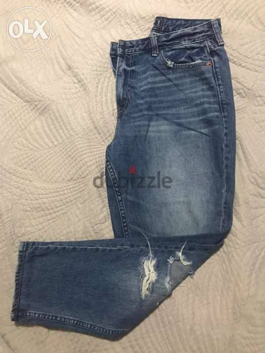 Mom jeans authentic Abercrombie size 38, top small 4