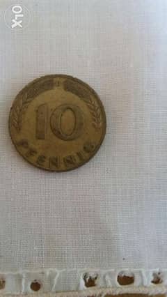 German Coin Deutschland Penning year 1950