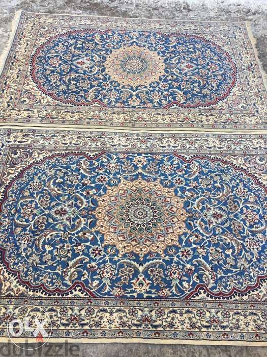 سجاد عجمي . نايين جوز قديم. Hand made. Persian carpet 6