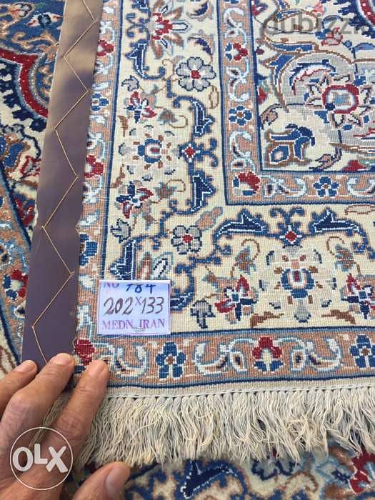 سجاد عجمي . نايين جوز قديم. Hand made. Persian carpet 7