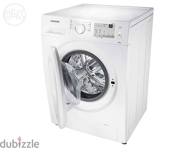 Samsung Washing Machine 7kg WW70J3283KW1FH غسالة سامسونغ ابيض 7 كيلو 2