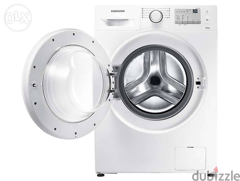 Samsung Washing Machine 7kg WW70J3283KW1FH غسالة سامسونغ ابيض 7 كيلو 0