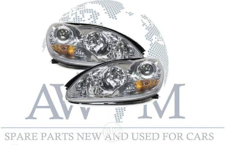 Headlight W220 MB New Original Complete