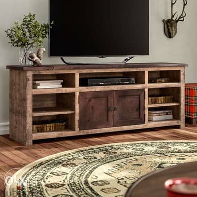 Reclaimed wood Tv unit خزانة تلفزيون خشب معتق