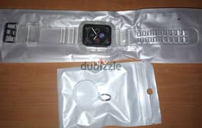 Apple watch transparent band & magnetic charge for series 1_2_3_4_5_6 0
