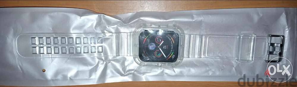 Apple watch transparent band & magnetic charge for series 1_2_3_4_5_6 1