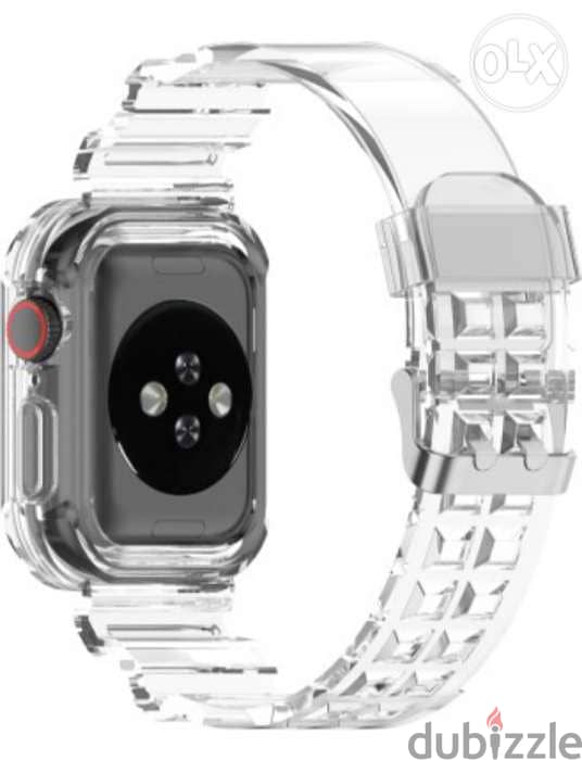 Apple watch transparent band & magnetic charge for series 1_2_3_4_5_6 7