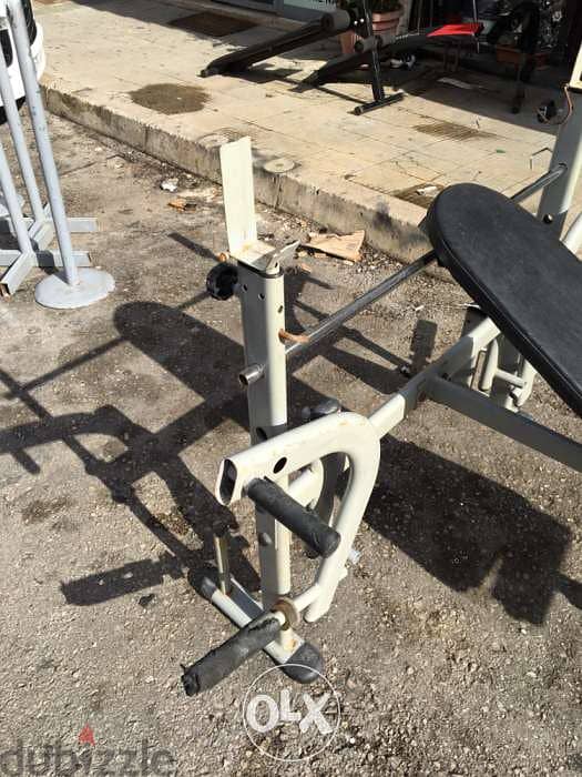 bench adjustable rack with legs extention like new 5