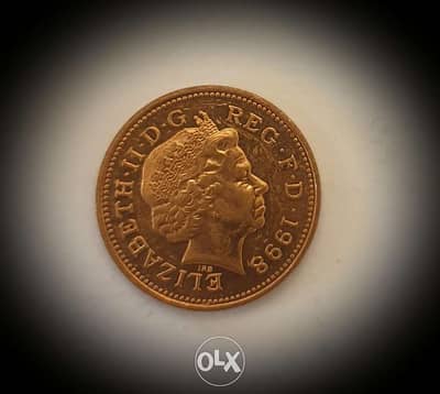 1998 England Queen ElizabethII one penny