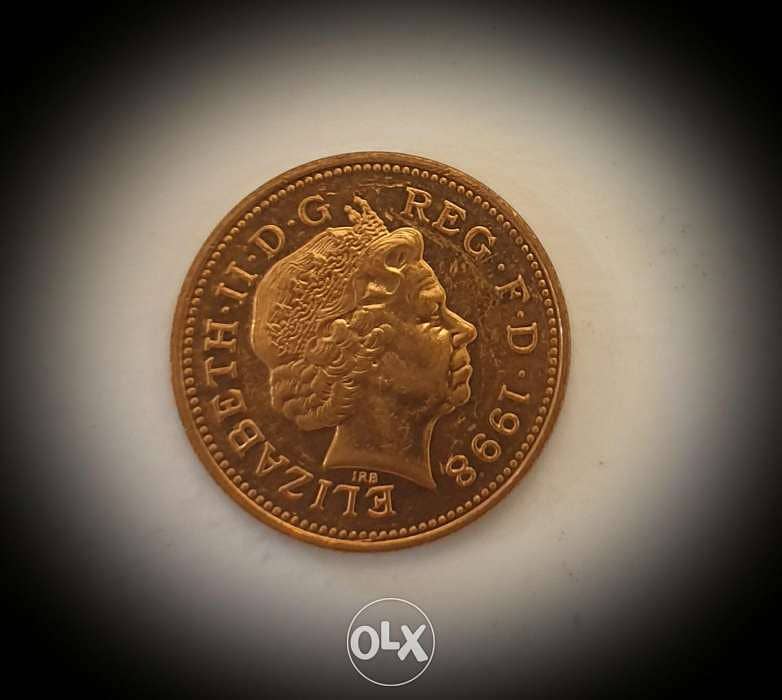 1998 England Queen ElizabethII one penny 0