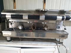 Espresso machine full maintained 3 head electronic