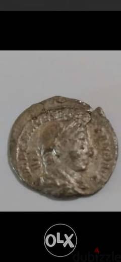 Phoenicia Coin of Roman Emperor Caracalla Silver with Murex Shell