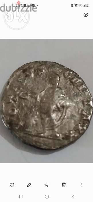 Phoenicia Coin of Roman Emperor Caracalla Silver with Murex Shell 1