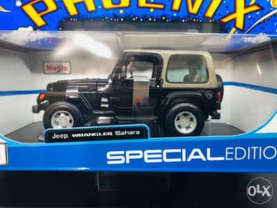 1:18 diecast Jeep Willys, Rubicon, Sahara black