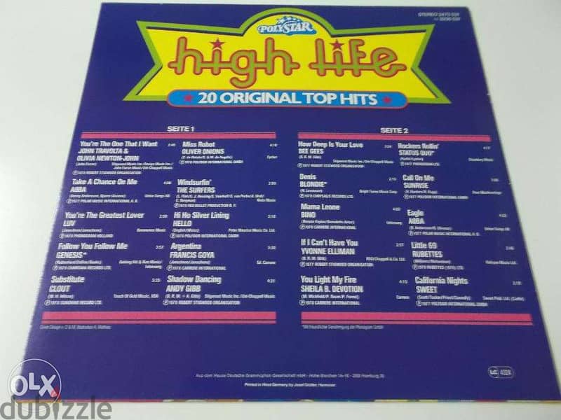 high life 20 top hits vinyl lp 1