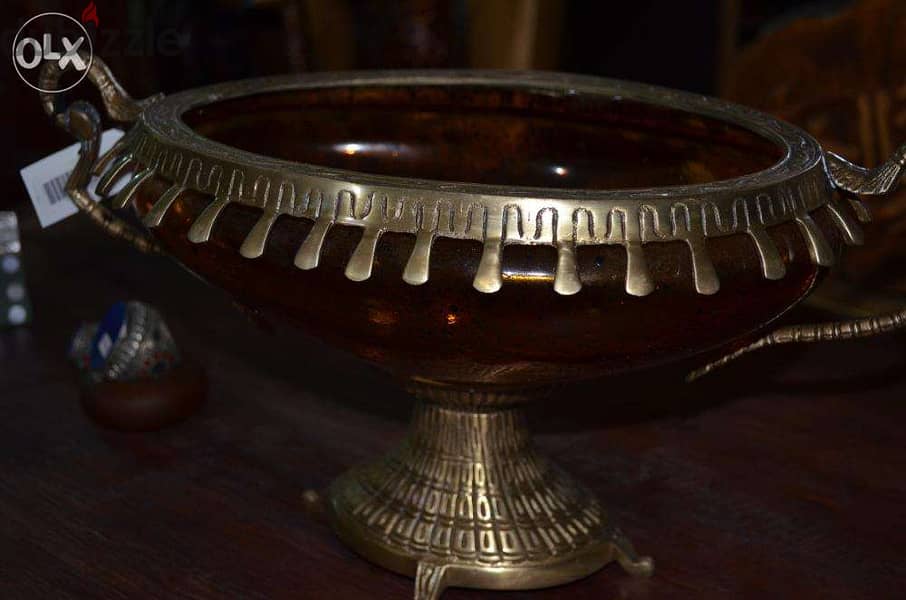 vase murano glass with copper 4