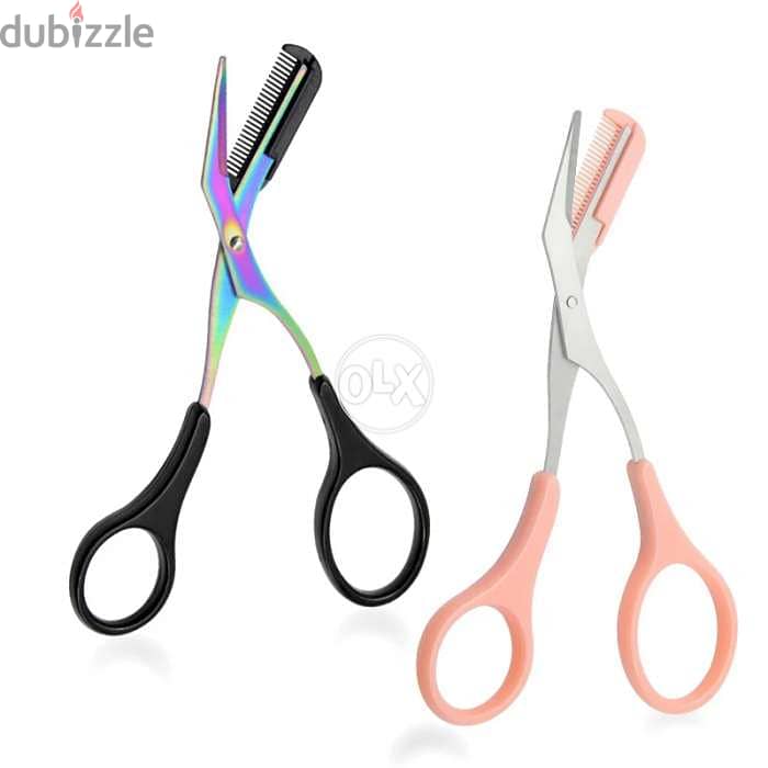 Eyebrow Scissors with comb 0