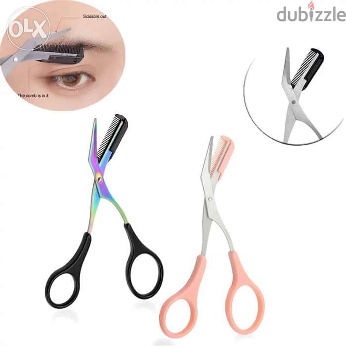 Eyebrow Scissors with comb 1