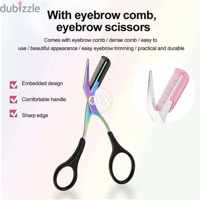 Eyebrow Scissors with comb 2