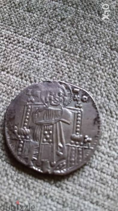 Jesus Christ Cruader King of Kings Silver Venitian coin year 12665 0