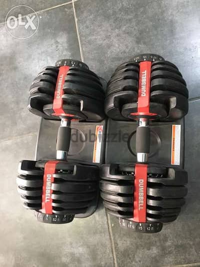 adjustable dumbells like new very good quality