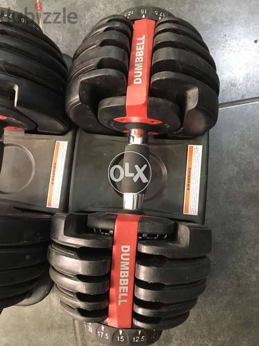 adjustable dumbells like new very good quality 1