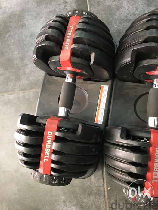 adjustable dumbells like new very good quality 2