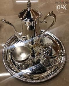 home appliances and decoration, coffee set, silver plated