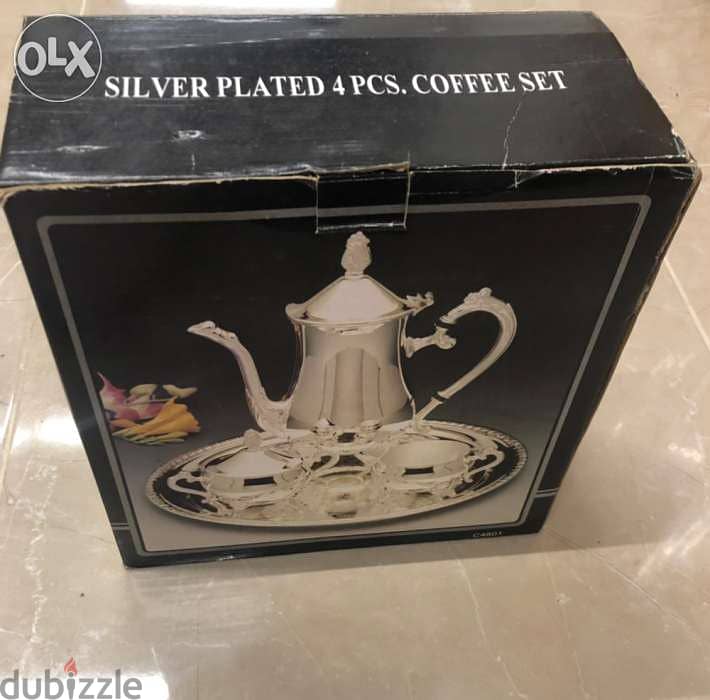 home appliances and decoration, coffee set, silver plated 5