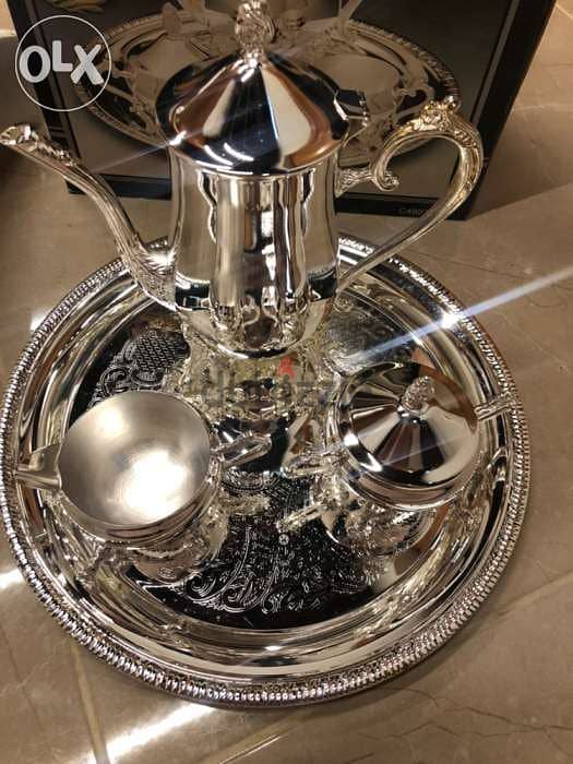 home appliances and decoration, coffee set, silver plated 6
