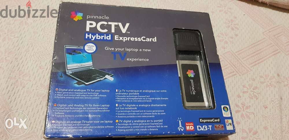 Pinnacle PCTV Hybrid ExpressCard Tv tuner for laptop 0