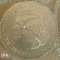 Prince Charles & Diana Memorial Commemorative Aust Coin Very Special 0