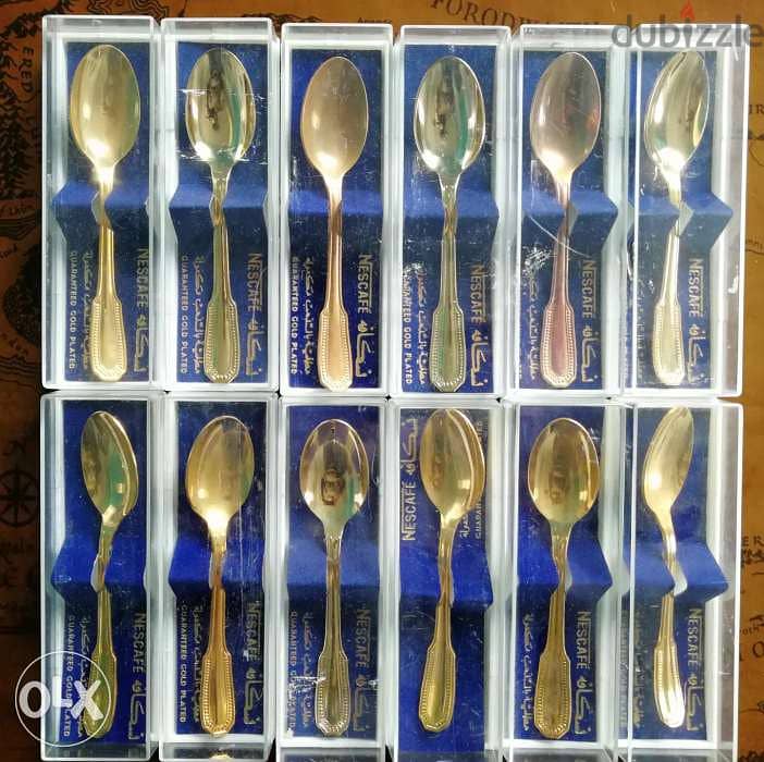 Limited edition Gold plated vintage spoons 1