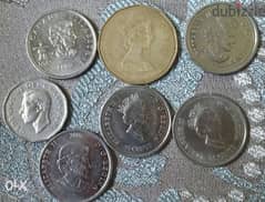 Memorial Canda Coins of different anniversaries